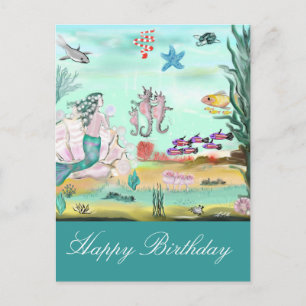 Happy Birthday Märchen Postcard