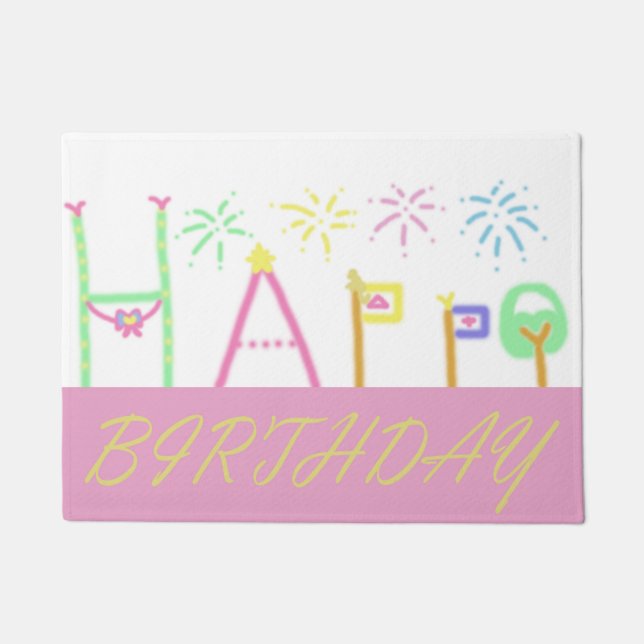 Happy Birthday Mat (Front)