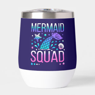 Happy Birthday Mermaid Squad Ocean Party Design