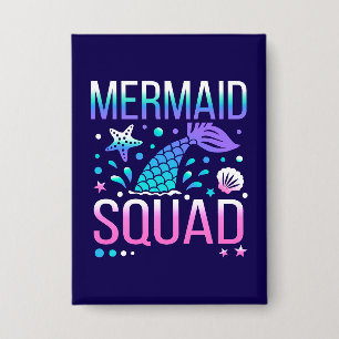 Happy Birthday Mermaid Squad Ocean Party Design