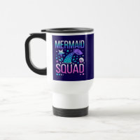 Happy Birthday Mermaid Squad Ocean Party Design