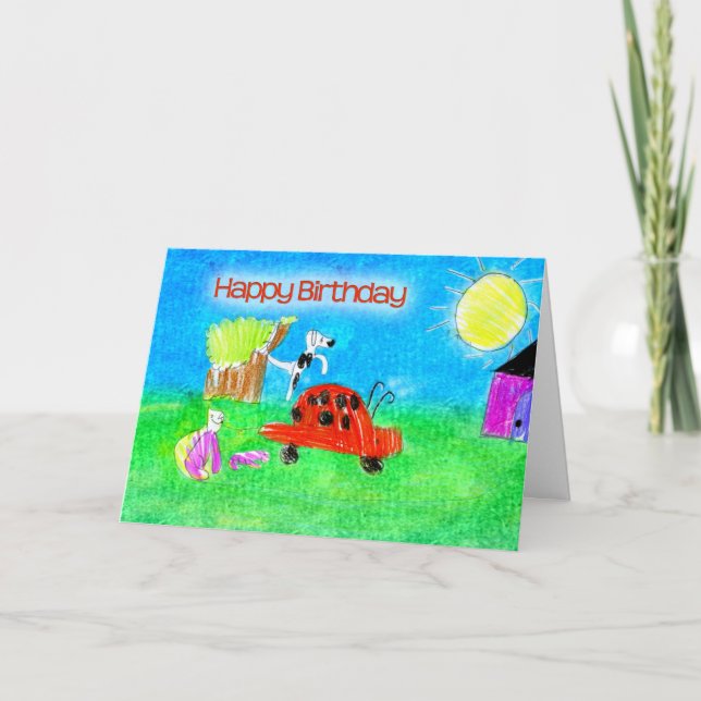 Happy Birthday Miss Q Card (Front)