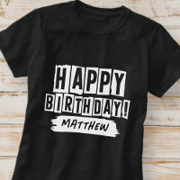 Happy Birthday Modern Playful Fun Simple Greeting