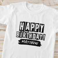 Happy Birthday Modern Playful Fun Simple Greeting