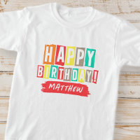 Happy Birthday Modern Playful Fun Simple Greeting