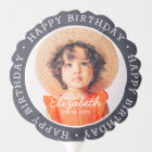 Happy Birthday Modern Preppy Custom Photo