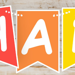 Happy Birthday Modern Simple Cool Photos Bunting