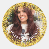 Happy Birthday Modern Simple Custom Photo