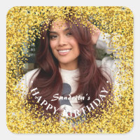 Happy Birthday Modern Simple Custom Photo