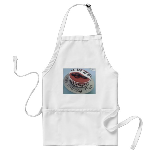 Happy birthday mom cake standard apron (Front)