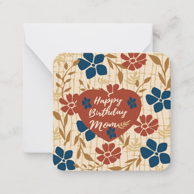 Happy Birthday Mom: Card (Front)