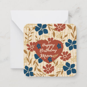 Happy Birthday Mom: Card