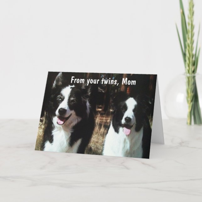 HAPPY BIRTHDAY MOM FROM YOUR TWINS CARD (Front)