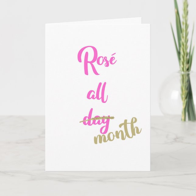 Happy Birthday Month Rose All Month Card (Front)