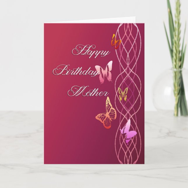 Happy Birthday Mother Card (Front)