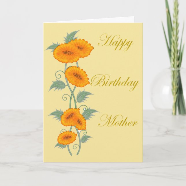 Happy Birthday Mother Card (Front)