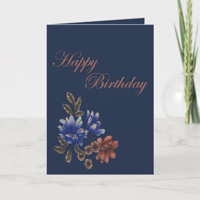 Happy Birthday Mother Folded Card (Front)