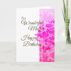 Happy Birthday Mother (pink) Card