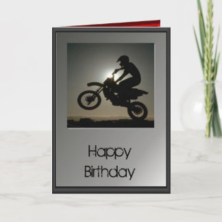 Happy Birthday - Motocross Card