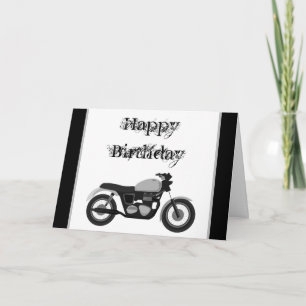 Happy birthday motorbike card