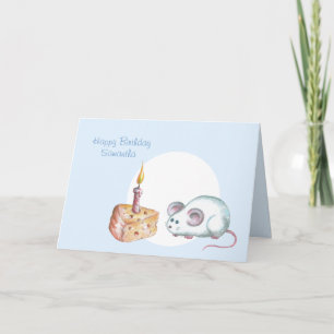 Happy Birthday Mouse Card