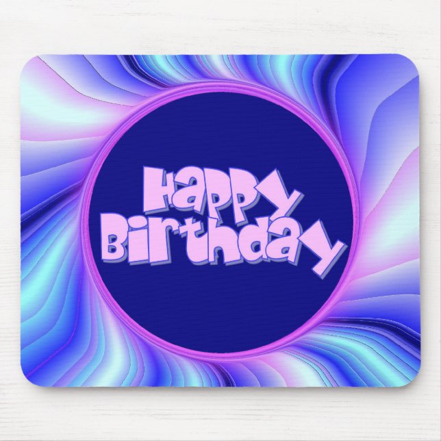 Happy Birthday Mouse Pad (Front)