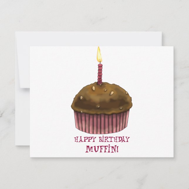 Happy Birthday Muffin Card (Front)