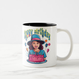 Happy Birthday Mug design for girls