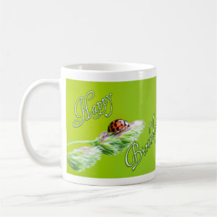Happy Birthday mug with a ladybug!