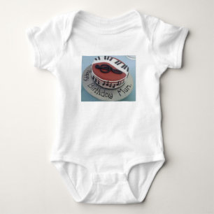 Happy birthday mum cake baby bodysuit