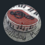 Happy birthday mum cake dartboard<br><div class="desc">Happy birthday mum cake</div>