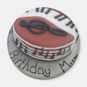 Happy birthday mum cake magnet