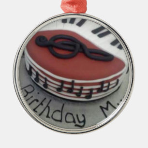 Happy birthday mum cake metal tree decoration