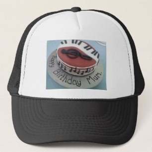 Happy birthday mum cake trucker hat