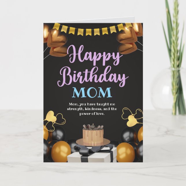 Happy Birthday Mum Card (Front)