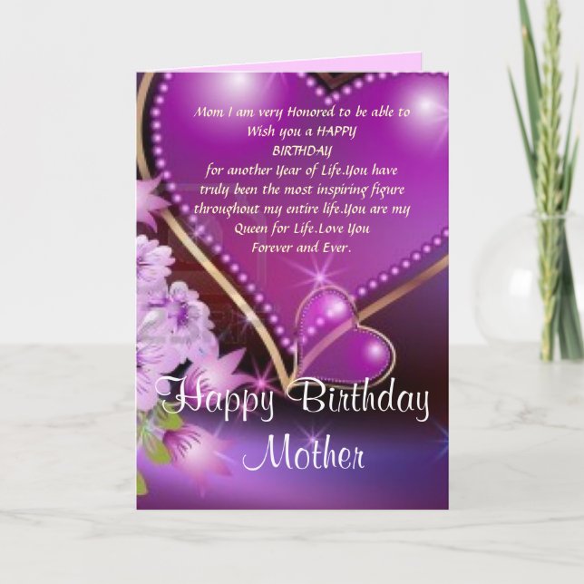Happy Birthday Mum Card (Front)