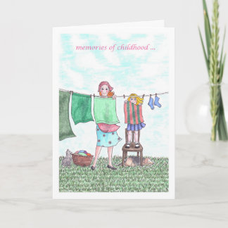 Happy Birthday Mum- childhood memories Card