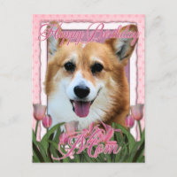 Happy Birthday Mum - Corgi - Owen