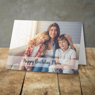 Happy Birthday Mum Custom Photo Card