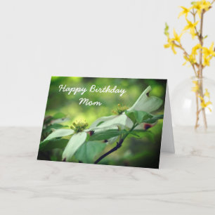 Happy Birthday Mum Dogwood Flower Card