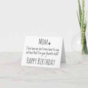 Happy Birthday Mum Funny Humour Dog Mum Birthday Card
