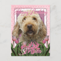 Happy Birthday Mum - Goldendoodle
