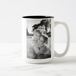 Happy birthday mum Minimalist Two-Tone Coffee Mug