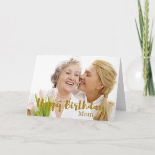 Happy Birthday Mum Photo  Card