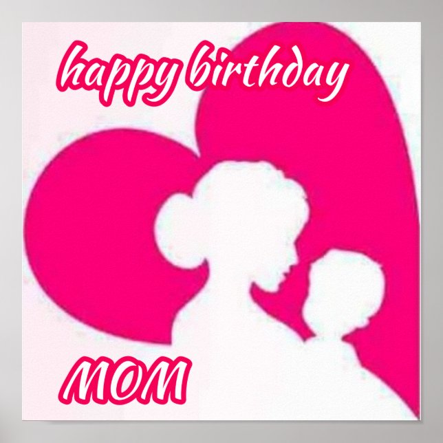 happy Birthday Mum . Poster (Front)
