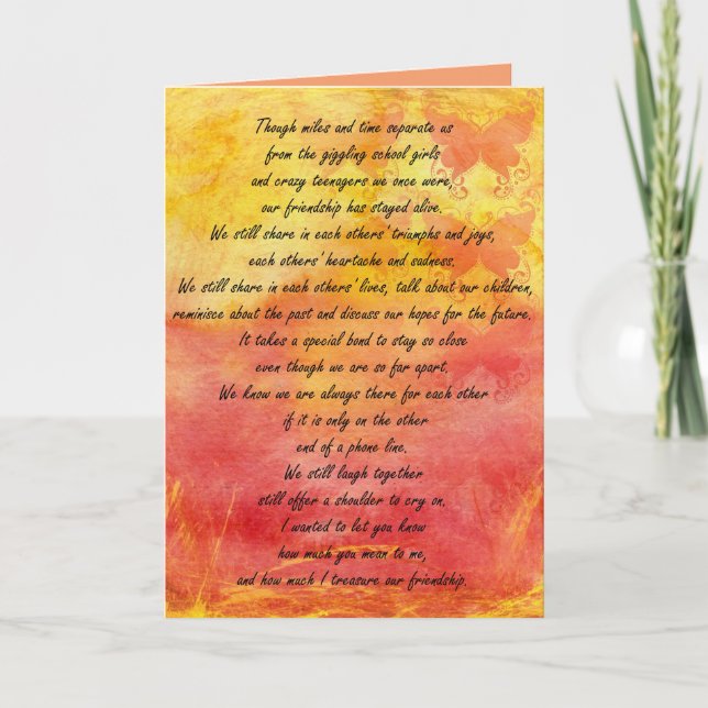 Happy Birthday My Friend Card (Front)