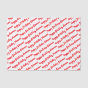 Happy Birthday NAME Custom Tissue Paper
