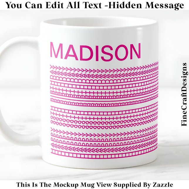 Happy Birthday & Name Hidden Message 093P Coffee Mug (Creator Uploaded)