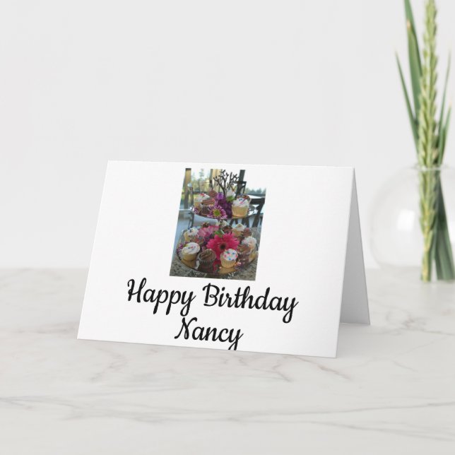 Happy birthday Nancy Card (Front)