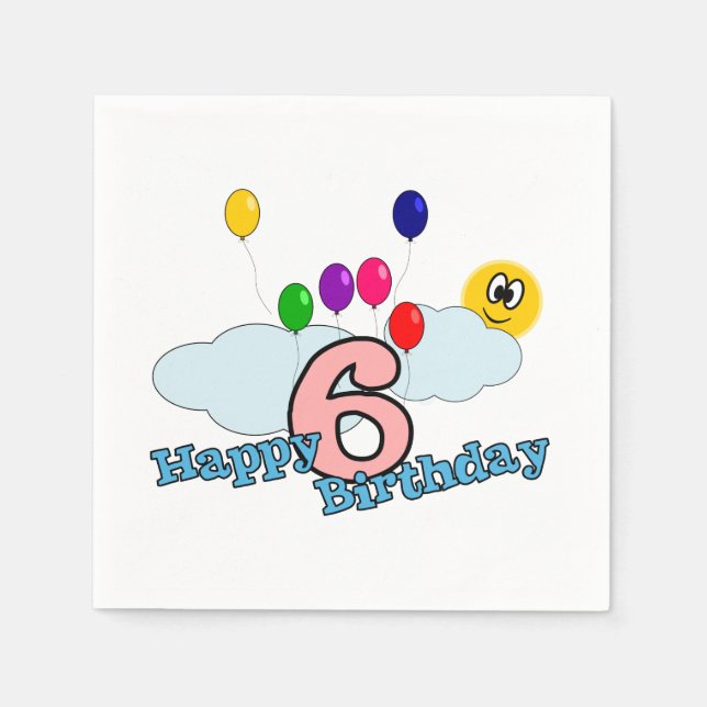 Happy Birthday Napkin (Front)